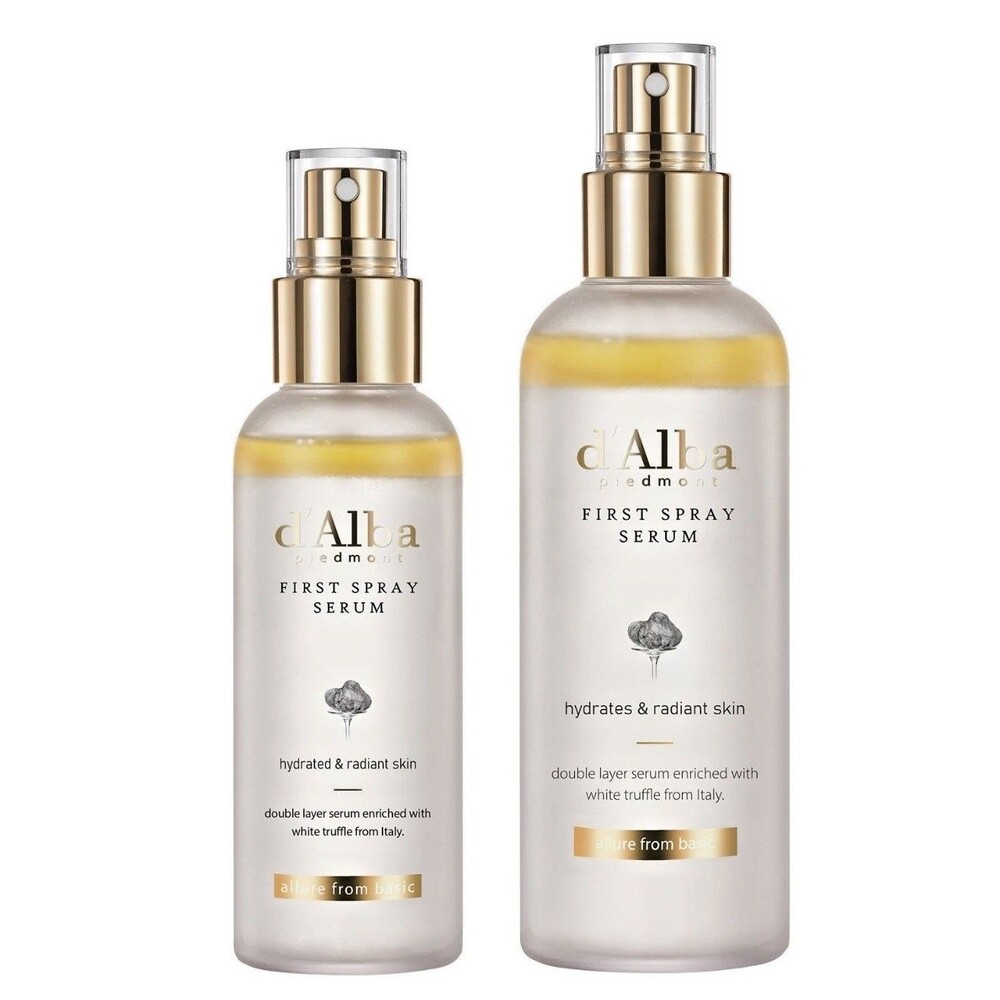 D'ALBA PIEDMONT Italian White Truffle First Spray Serum6.08oz + 3.38oz AUTHENTIC